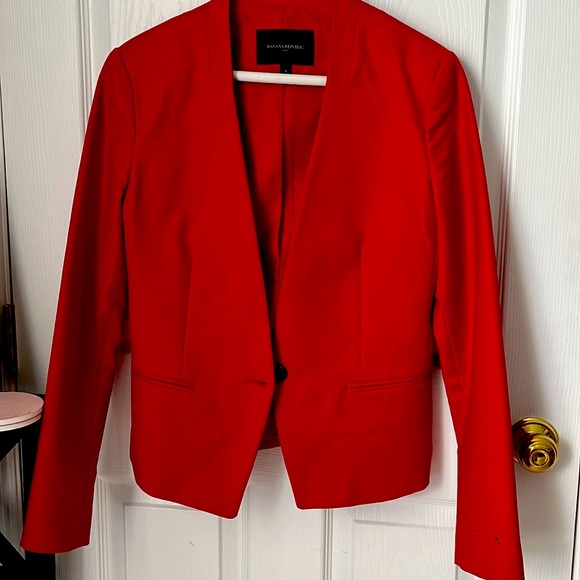 Great Banana Republic Red Blazer - Picture 1 of 2